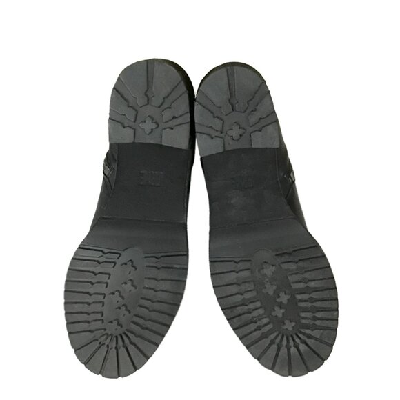 Frye Karen Inside Zip Up Black Real Leather Comfy Chunky Heel Ankle Booties - Picture 11 of 13